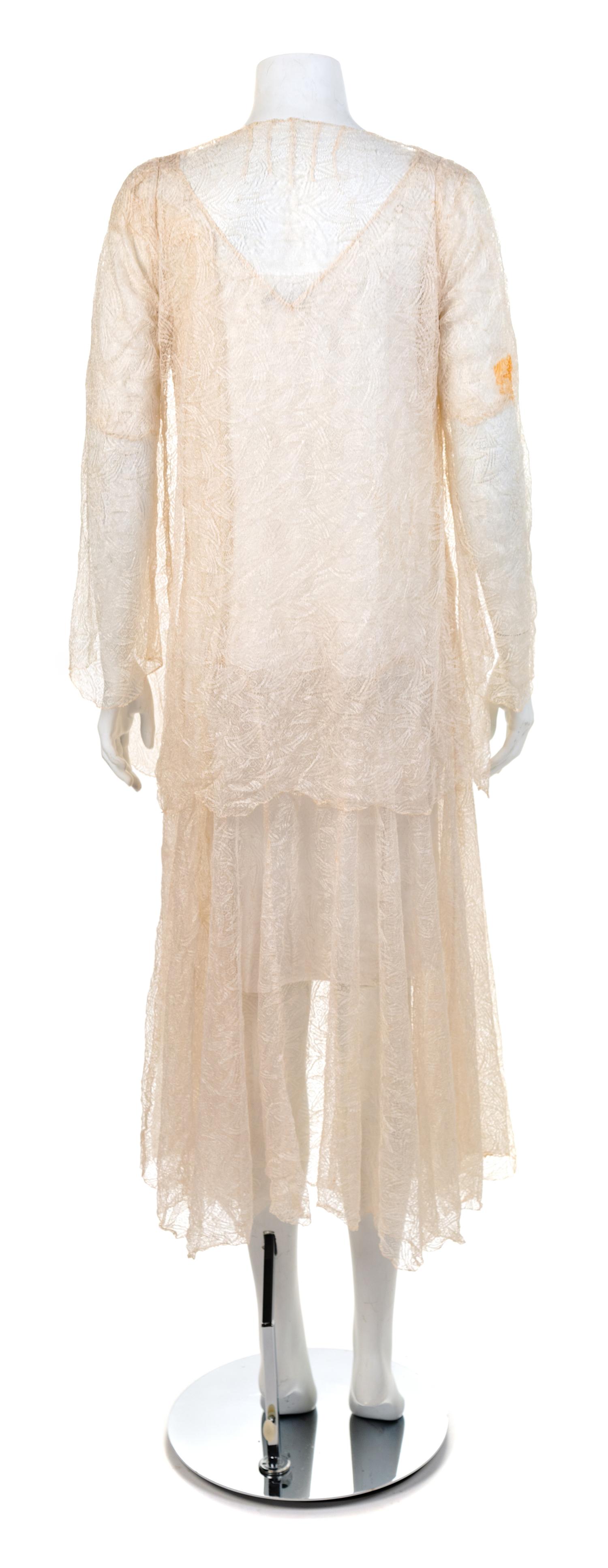 Lace Dress With Matching Jacket, 1930s