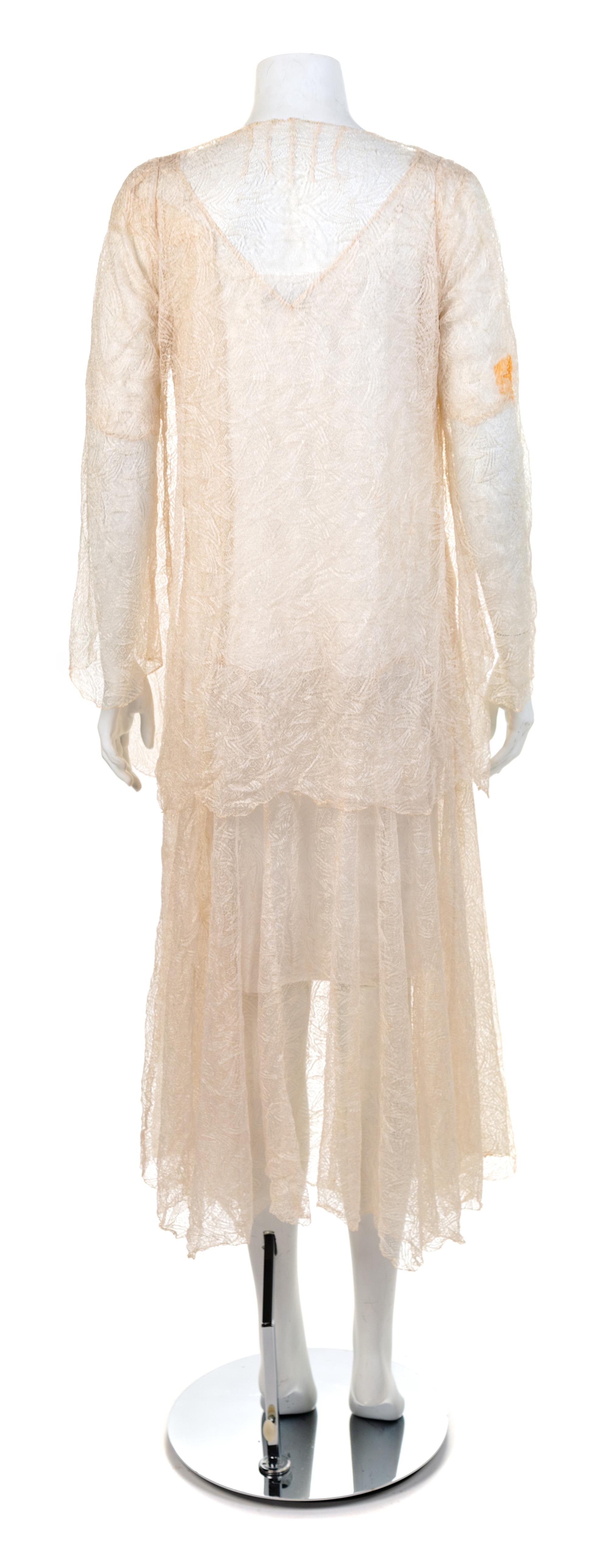 Lace Dress With Matching Jacket, 1930s
