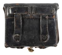 [CIVIL WAR]. Model 1861 cartridge box by Gaylord, Chicopee, MA.