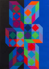 Victor Vasarely, (French/ Hungarian, 1906-1997), Olympische, Spiele, Munchen, 1972