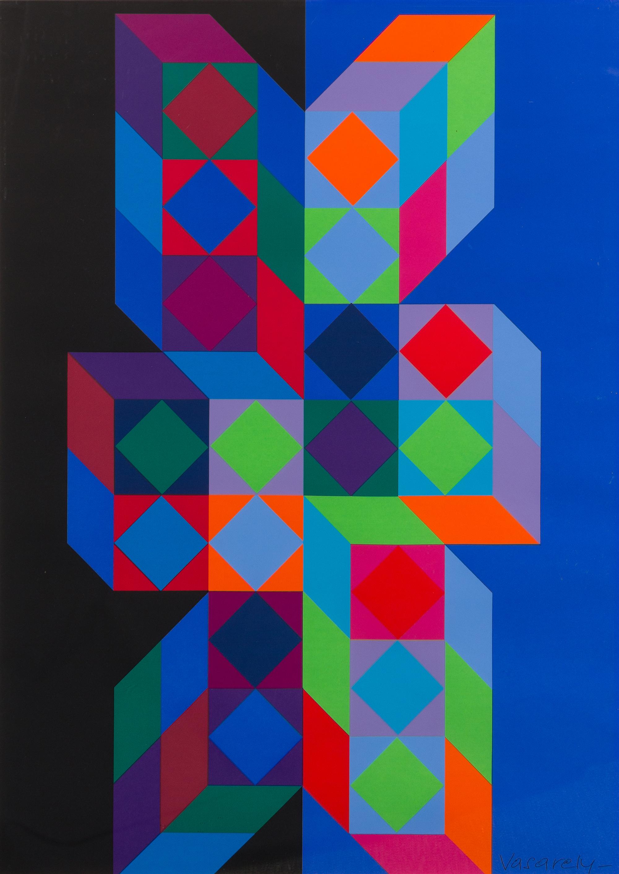 Victor Vasarely, (French/ Hungarian, 1906-1997), Olympische, Spiele, Munchen, 1972
