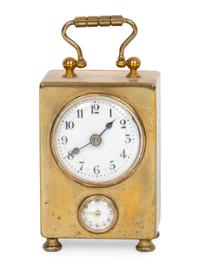 A Small French Brass Carriage Clock