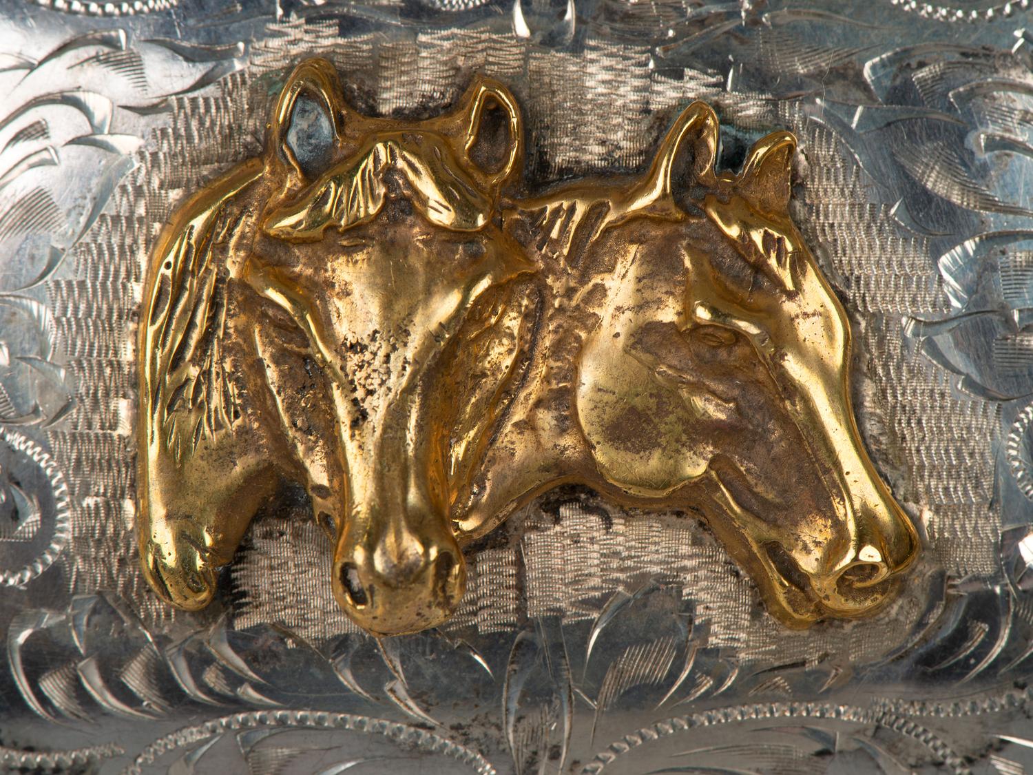 Ralph Lauren Sterling Silver Bohlin-style Ranger Set, with Horse Heads