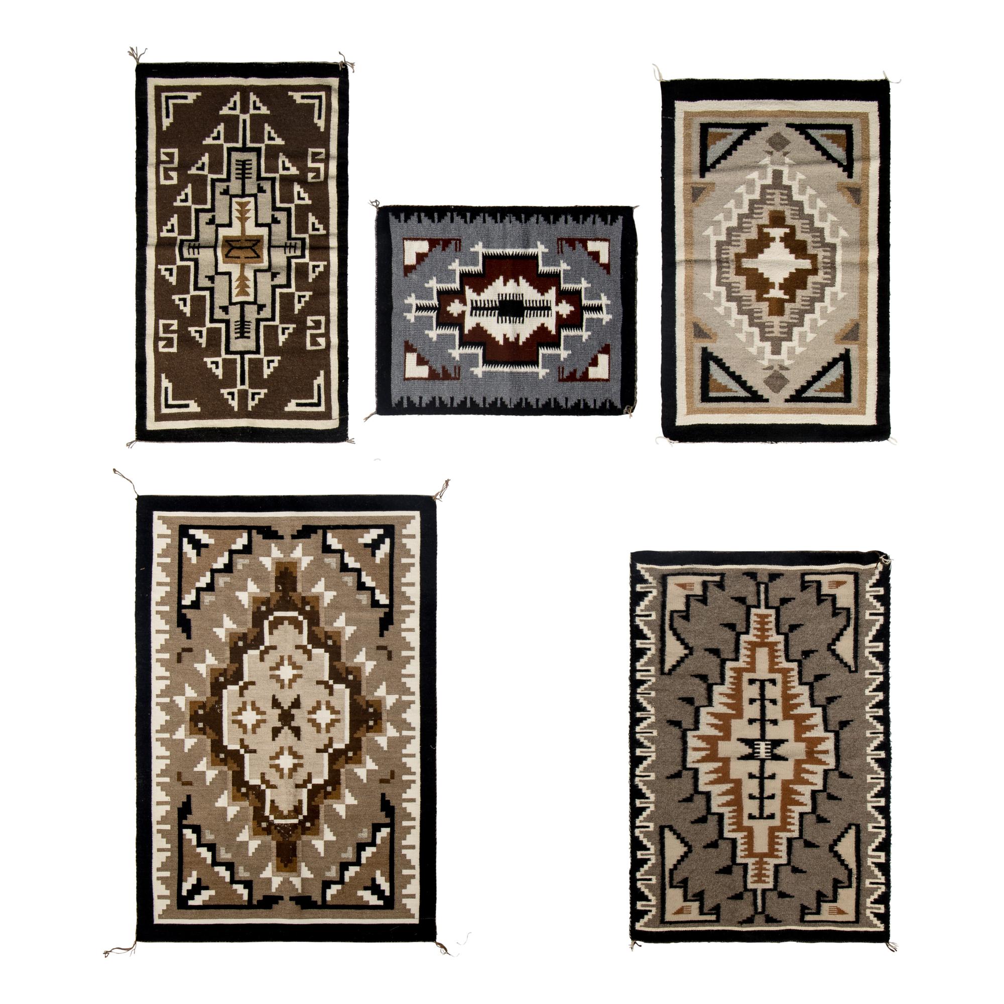 Navajo Two Grey Hills Weavings [Rugs]