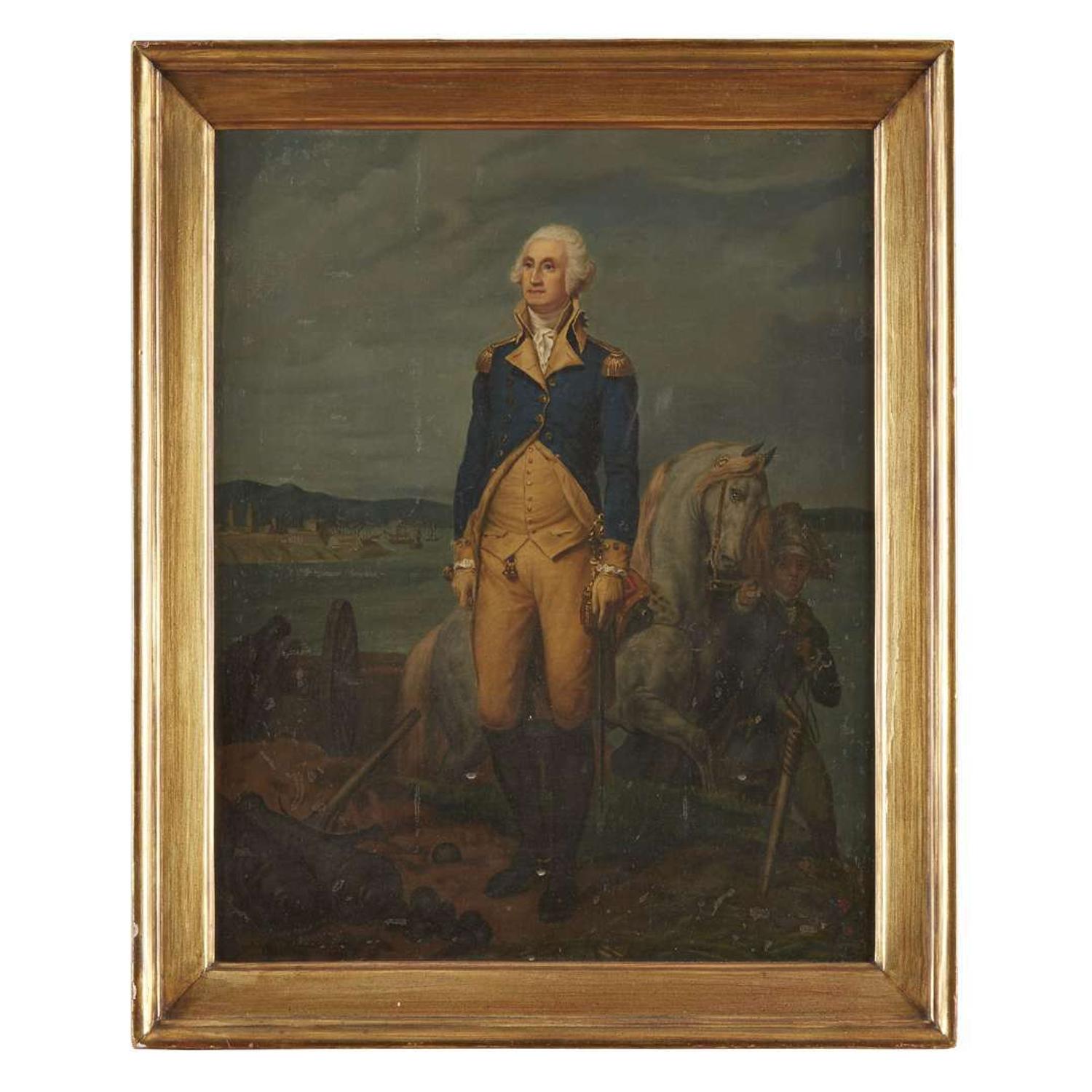 After Léon Cogniet (French, 1794-1880) Portrait of George Washington at Yorktown