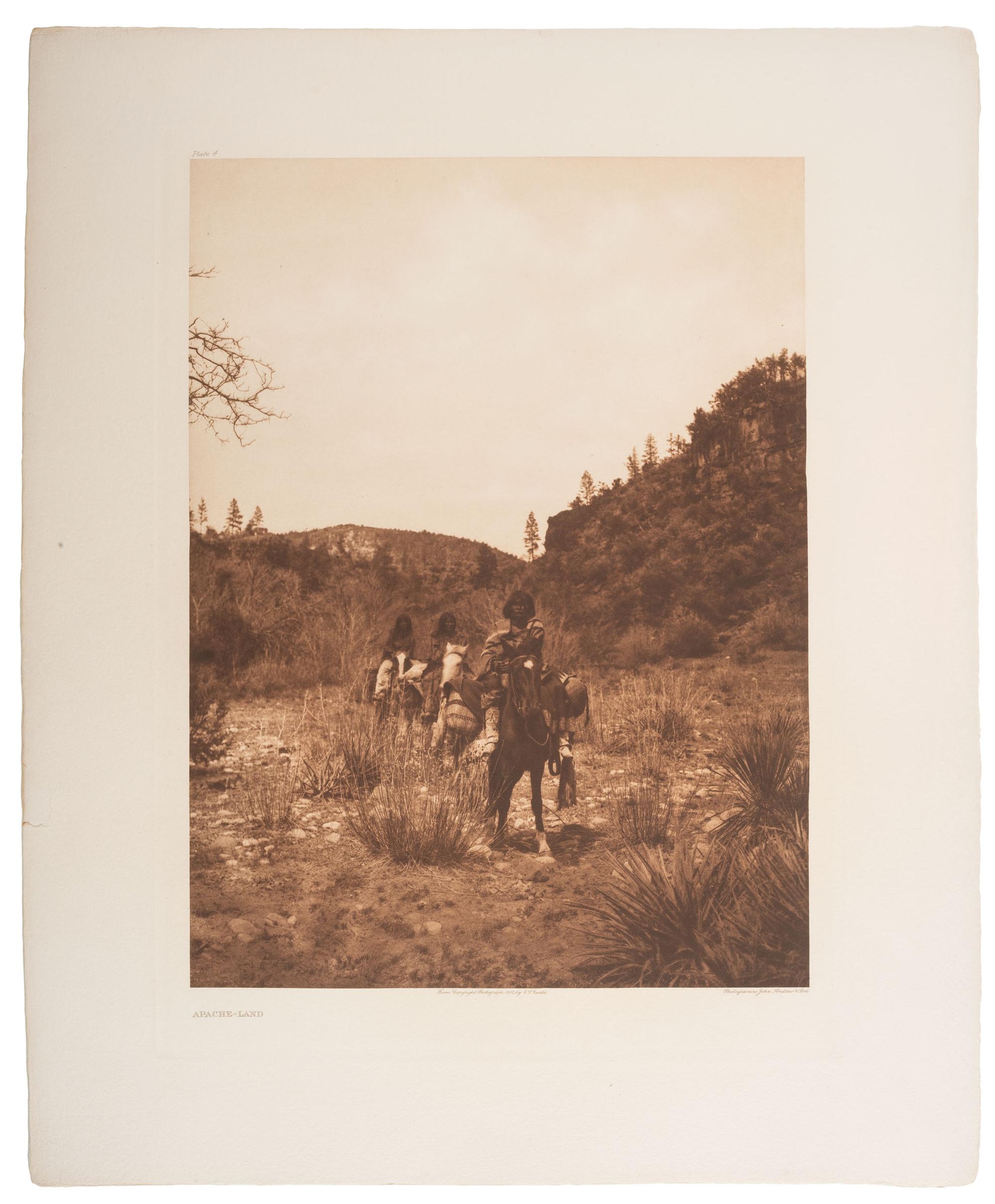 CURTIS, Edward (1868-1952). Group of 22 photogravures, most from portfolio 1 of The North American Indian.