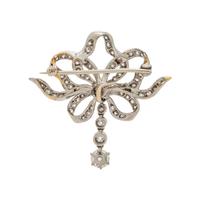 ANTIQUE, DIAMOND BROOCH