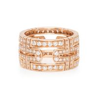 BULGARI, ROSE GOLD AND DIAMOND 'PARENTESI' RING