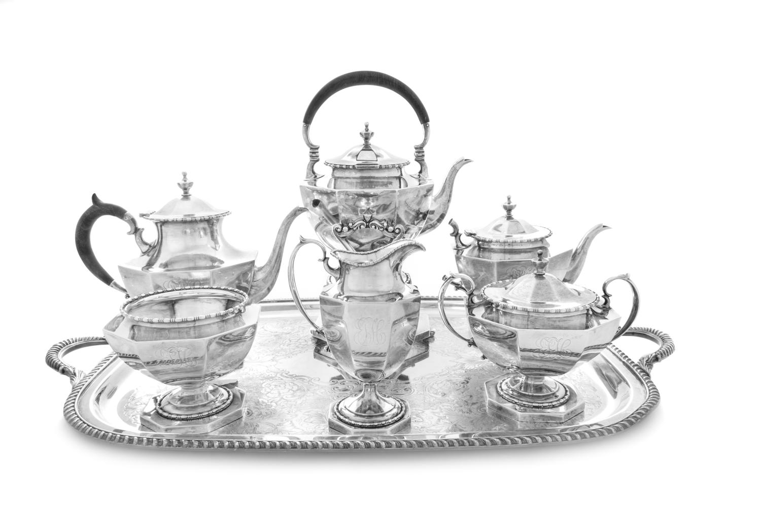 An American Silver Six-Piece Tea and Coffee Service