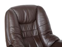 A Pair of Modern Leather Lounge Chairs with Ottomans — 20TH CENTURY