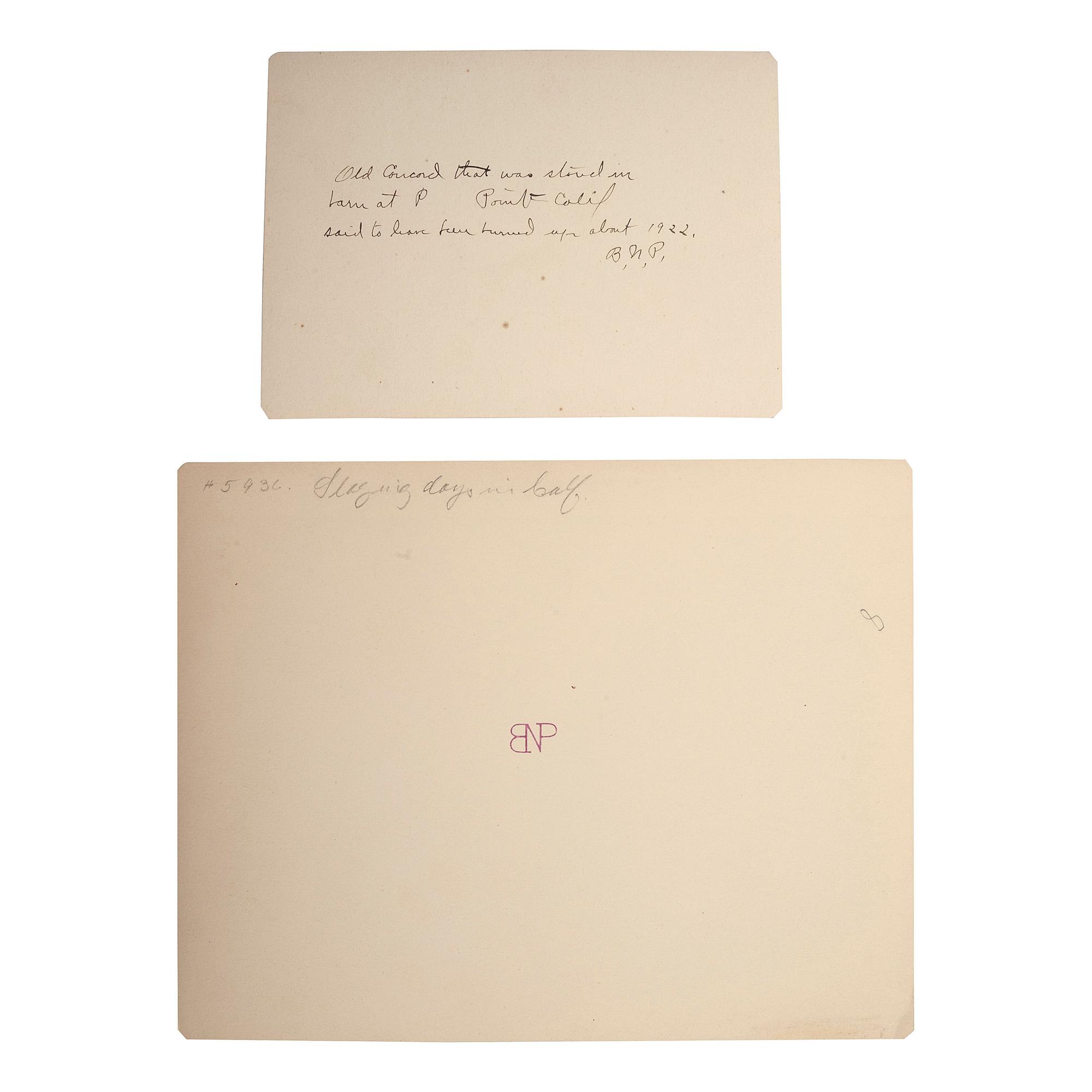 [TRANSPORTATION - STAGECOACHES]. A group of albumen and silver gelatin photographs depicting stagecoaches and wagons, comprising: