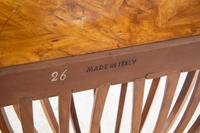 A Pair of Italian Neoclassical Style Burlwood Console Tables