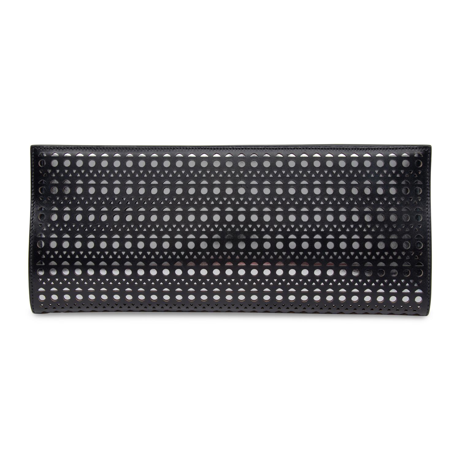Alaïa, Laser-Cut Leather Clutch