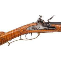Contemporary York County-Style Fullstock Flintlock Kentucky Long Rifle