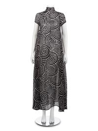Geoffrey Beene Black and White Swirl Dress, Spring 1991