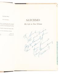 [AFRICAN AMERICANA]. ARMSTRONG, Louis (1901-1971). Satchmo: My Life in New Orleans . New York: Prentice-Hall, Inc., 1954.