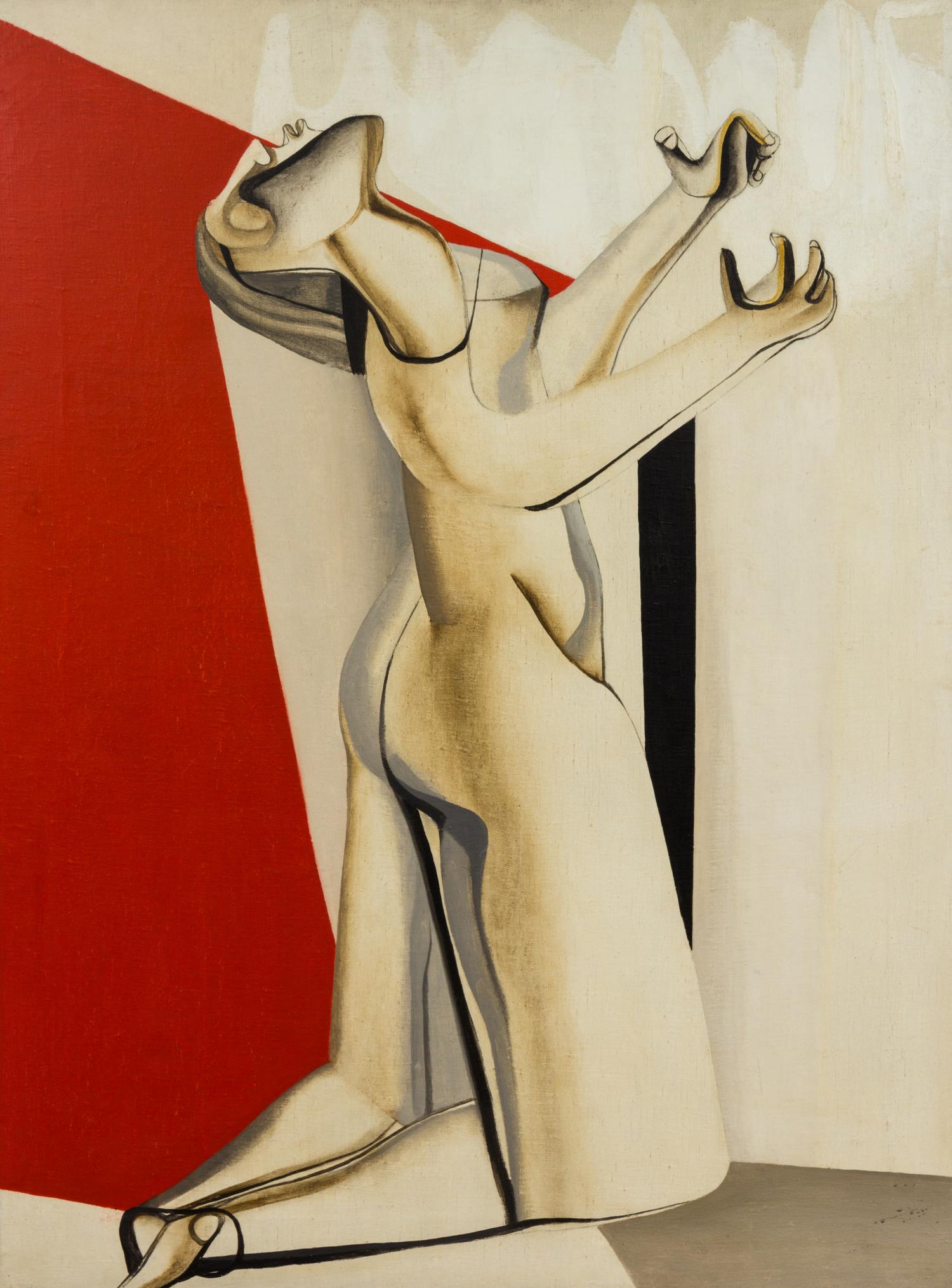 Joseph Mellor Hanson, (American, 1900-1961), Figure Enmeshed, 1952