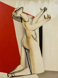 Joseph Mellor Hanson, (American, 1900-1961), Figure Enmeshed, 1952