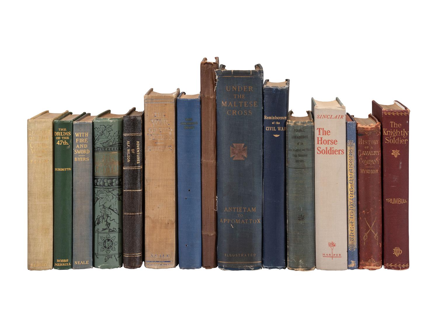 [CIVIL WAR]. Soldiers' memoirs, many from midwestern regiments. 30 volumes.