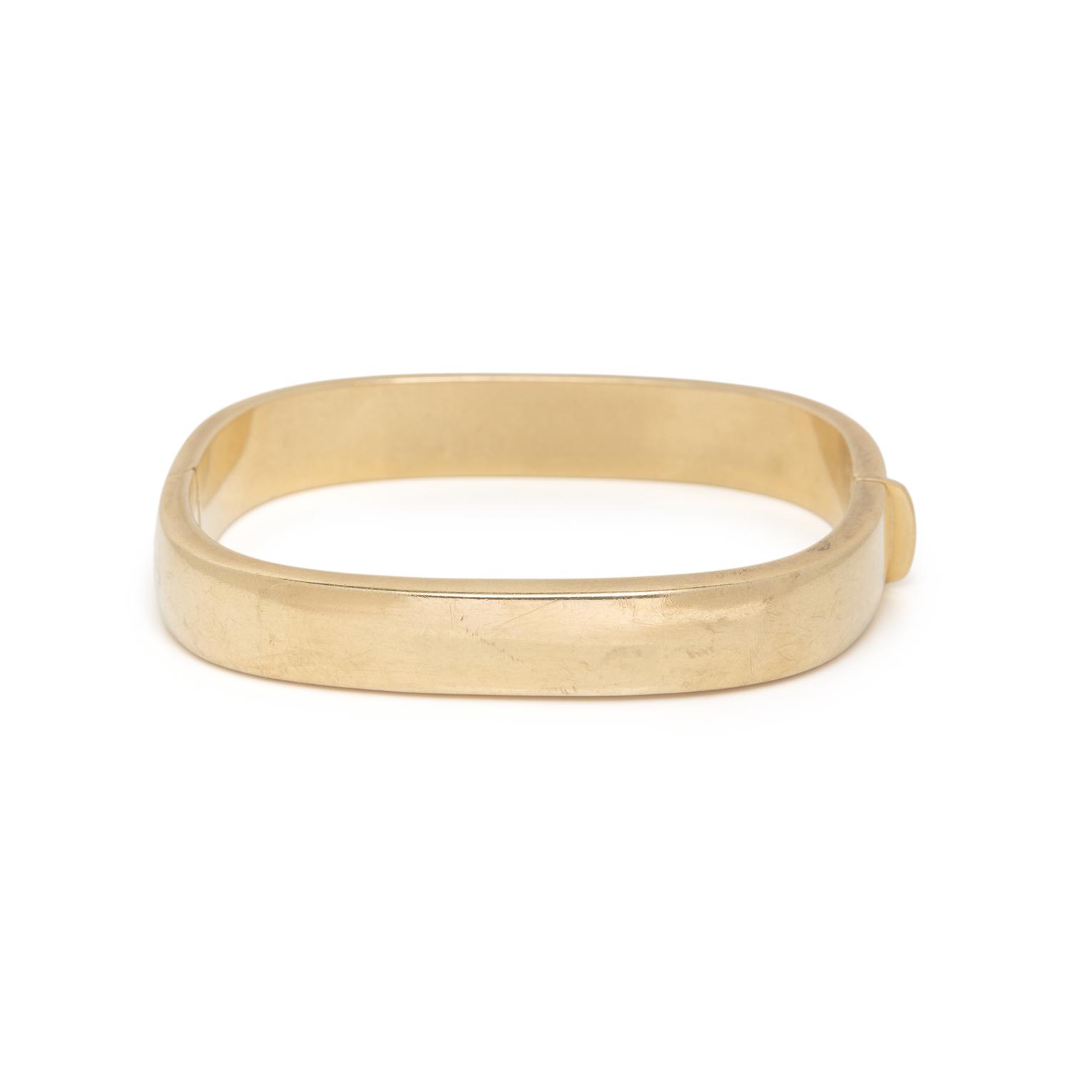 YELLOW GOLD BANGLE BRACELET