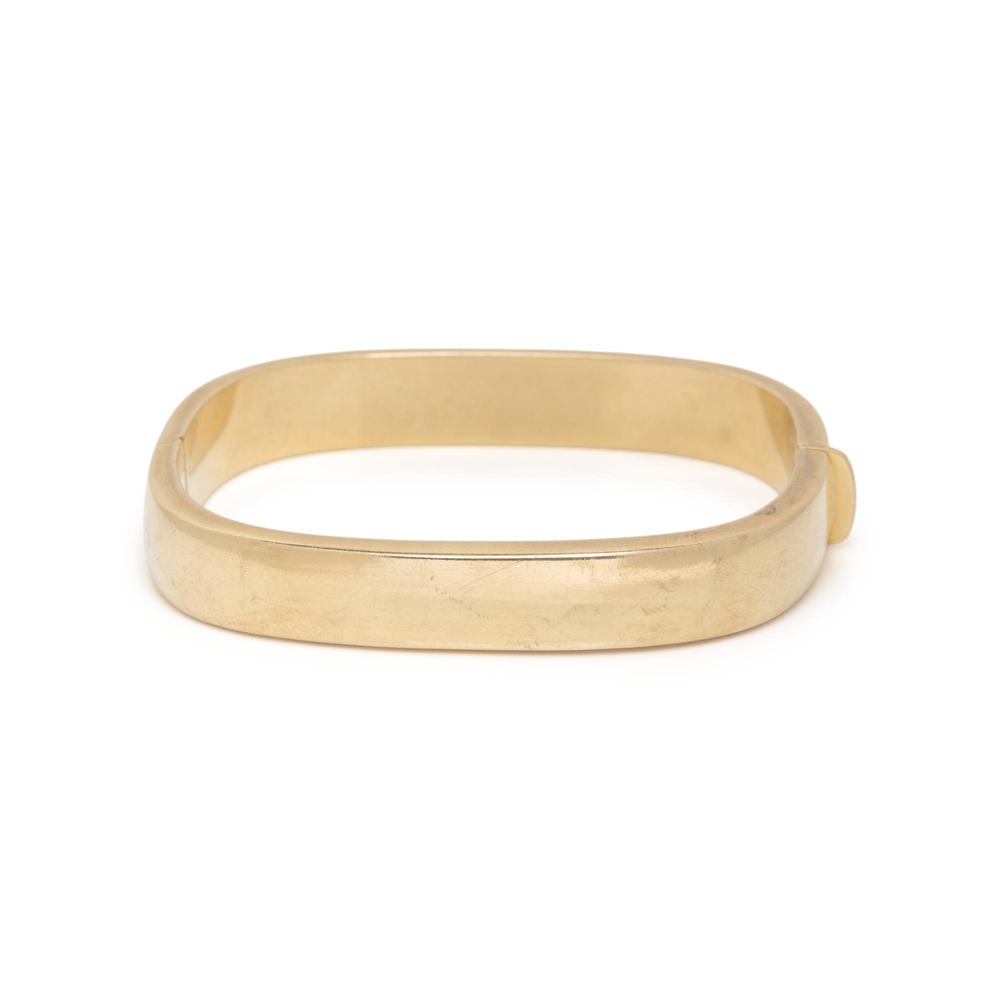 YELLOW GOLD BANGLE BRACELET