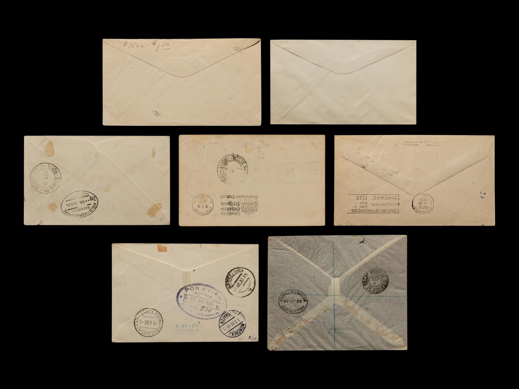 [FLIGHT COVERS] A Collection of Island and Territorial Zeppelin Flight Covers and Postcards