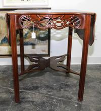 A Baker Side Table. Height 28 x width 24 x depth 24 inches (closed).