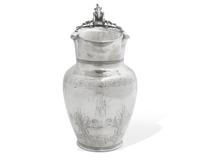 A Neo-Grec Sterling Silver Water Pitcher, Gorham Mfg. Co., Providence, RI, Retailed by J.E. Caldwell & Co., Philadelphia, PA, Circa 1900