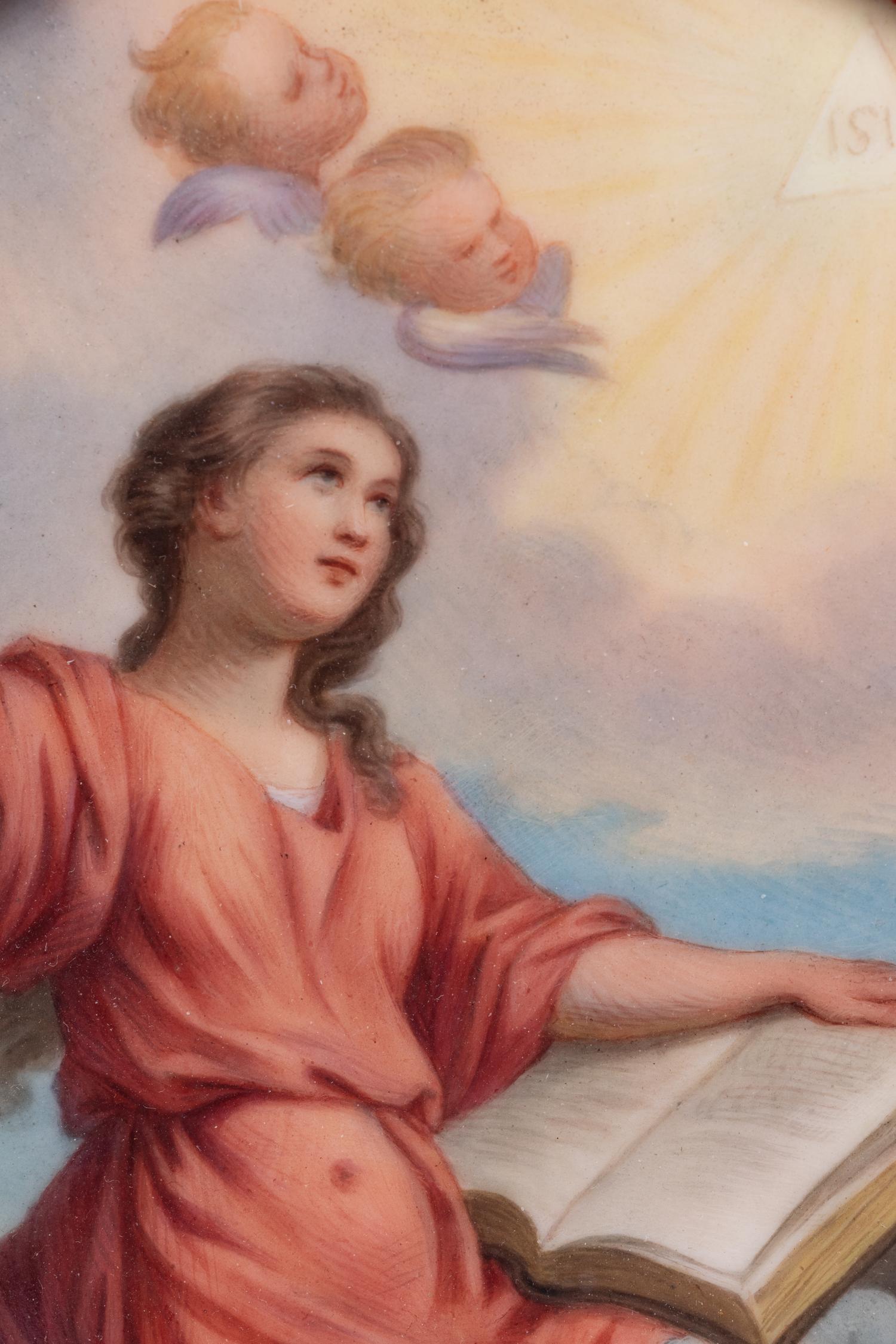 A Continental Porcelain Plaque