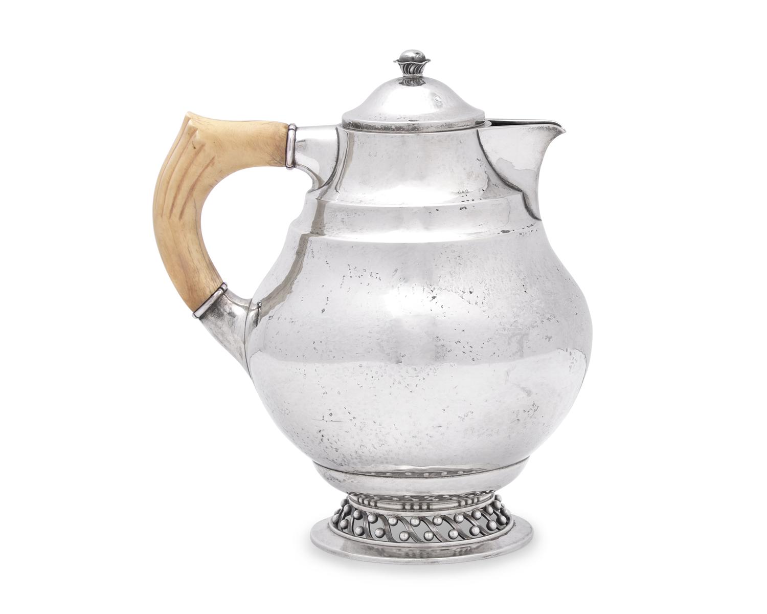 A Johan Rohde Designed Georg Jensen Silver Covered Pitcher