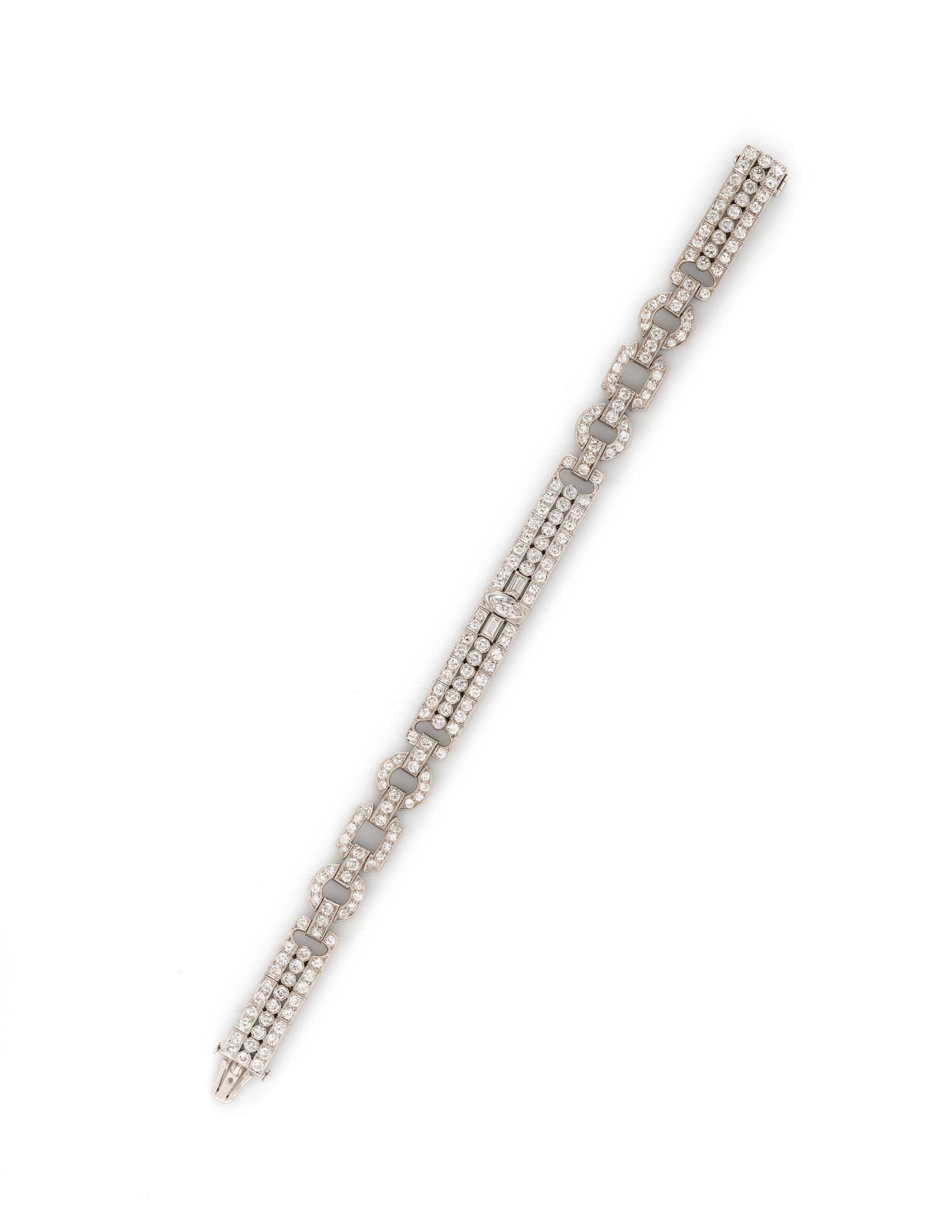 ART DECO, DIAMOND BRACELET