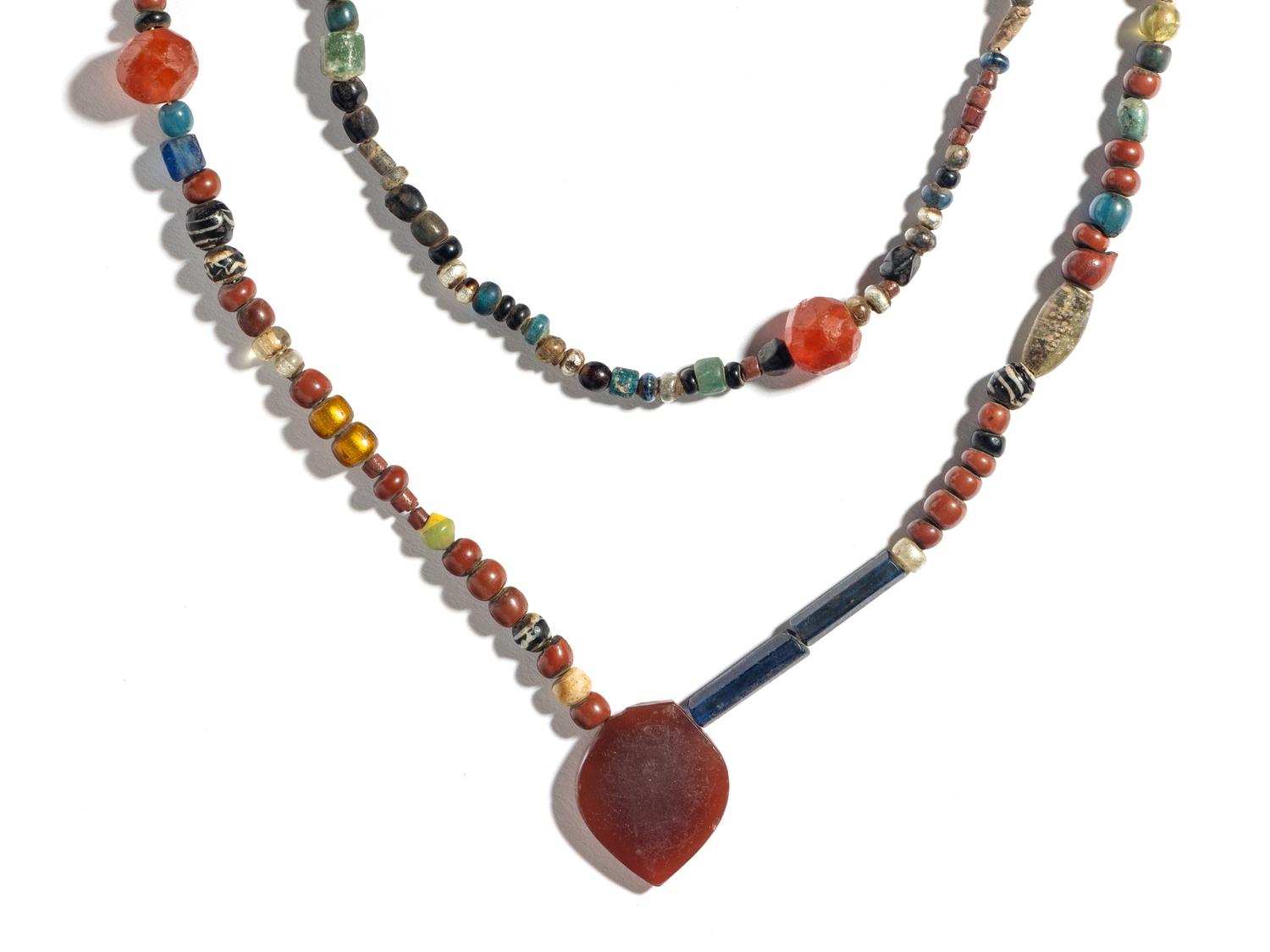 A Roman and Islamic Glass Bead Necklace