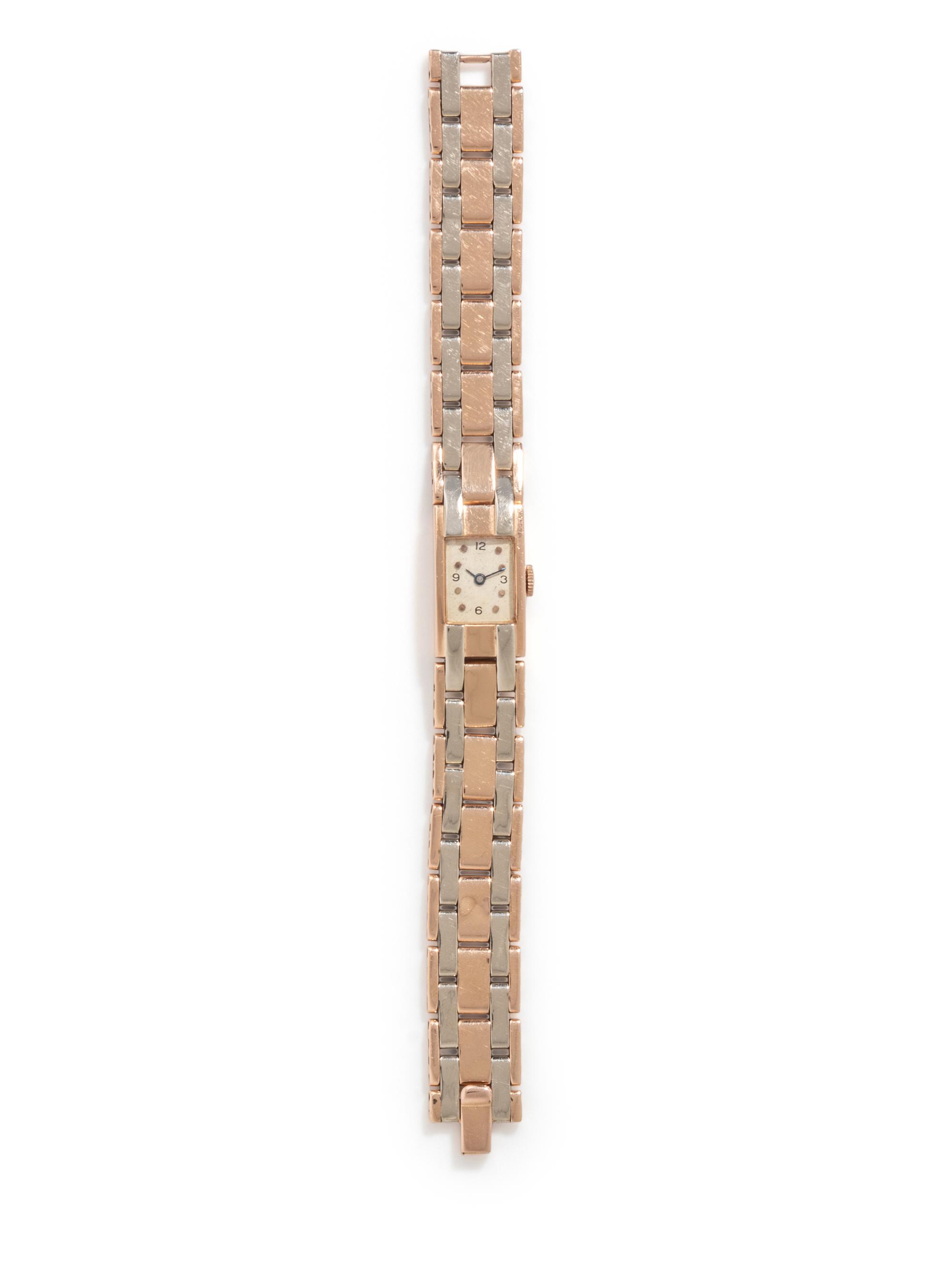 RETRO, BICOLOR GOLD WATCH