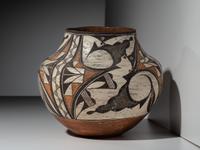 Acoma Polychrome Pottery Jar