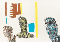 Leon Golub, (American, 1922-2004), Facings: Black Men - Black Women