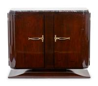 A French Art Deco Rosewood Marble Top Cabinet — CIRCA 1930