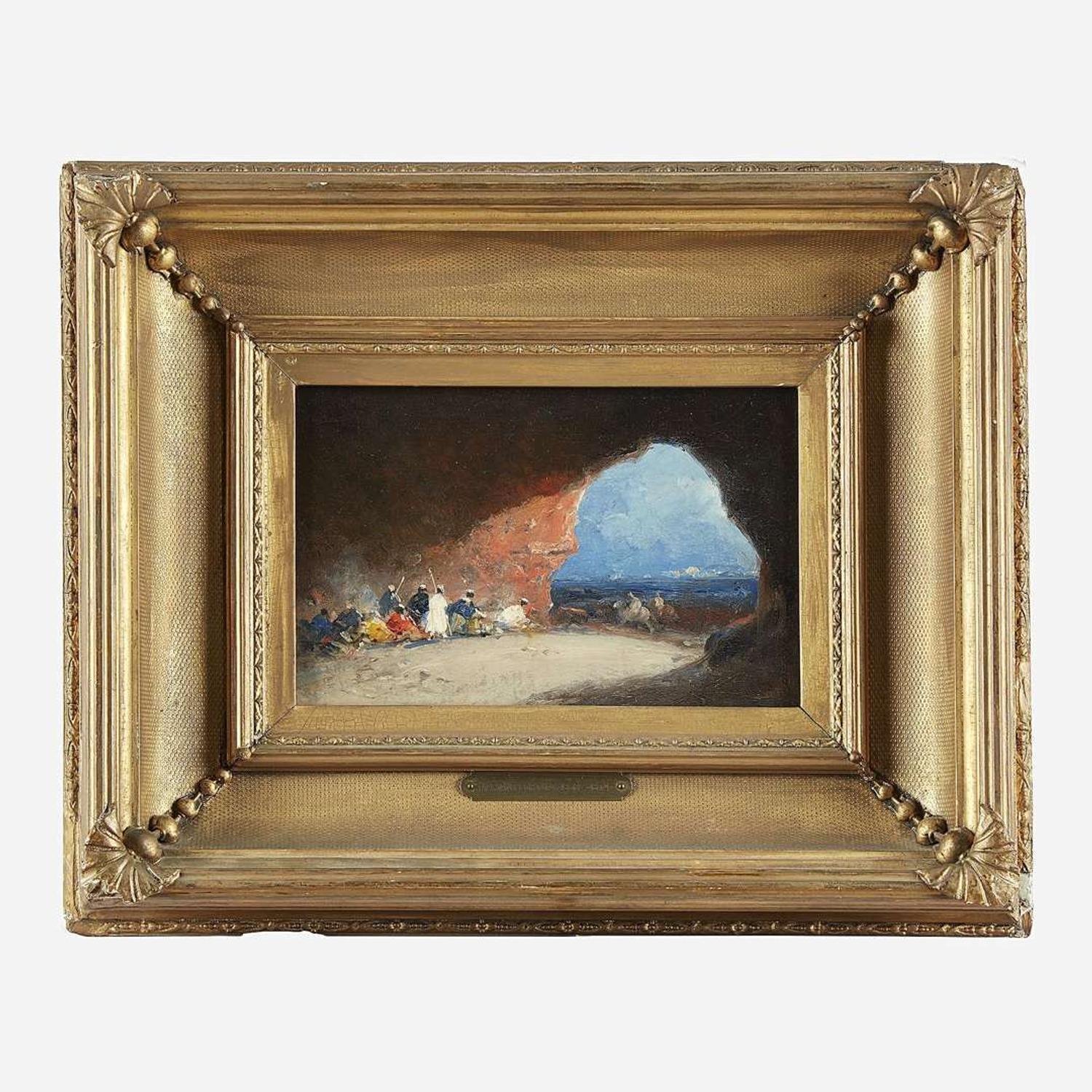 Mariano José María Bernardo Fortuny y Carbó (Spanish, 1838–1874) Arabs in a Cave by the Sea