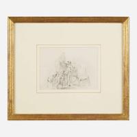 William Tylee Ranney (1813-1857) Four Works: Studies of Animals and Hunt Scenes