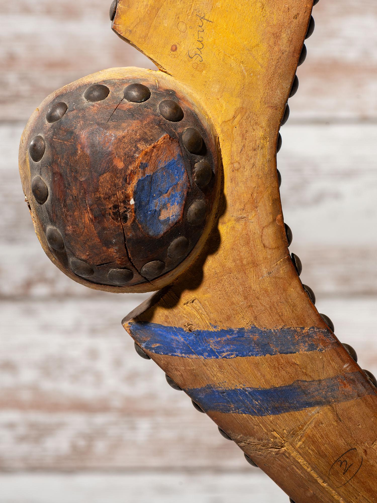Eastern Plains Painted and Tacked Gunstock Ball Club