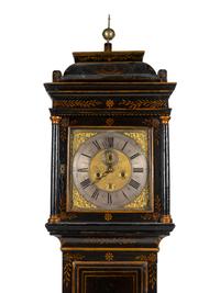 A William & Mary Style Japanned Longcase Clock — WILLIAM FRANKLIN JR., 19TH CENTURY