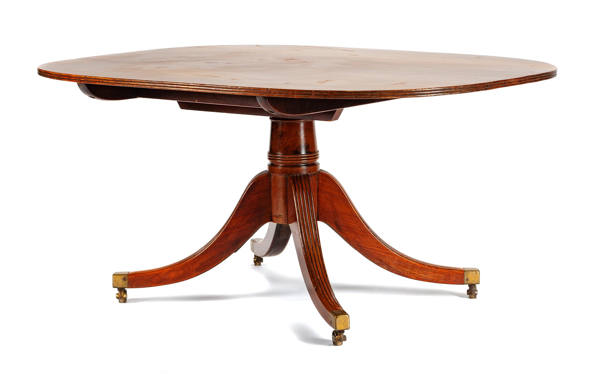 A Regency Mahogany Breakfast Table Height 28 x width 58 x depth 43 1/2 inches. — 19TH CENTURY
