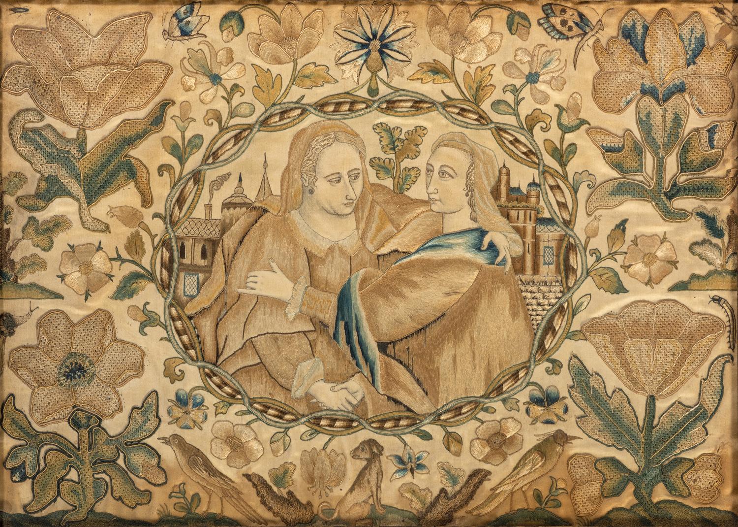 An English Stumpwork Friendship Embroidery