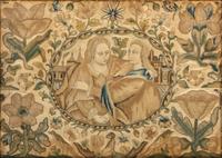 An English Stumpwork Friendship Embroidery