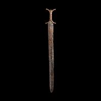 A Celtic Iron Anthropomorphic Sword