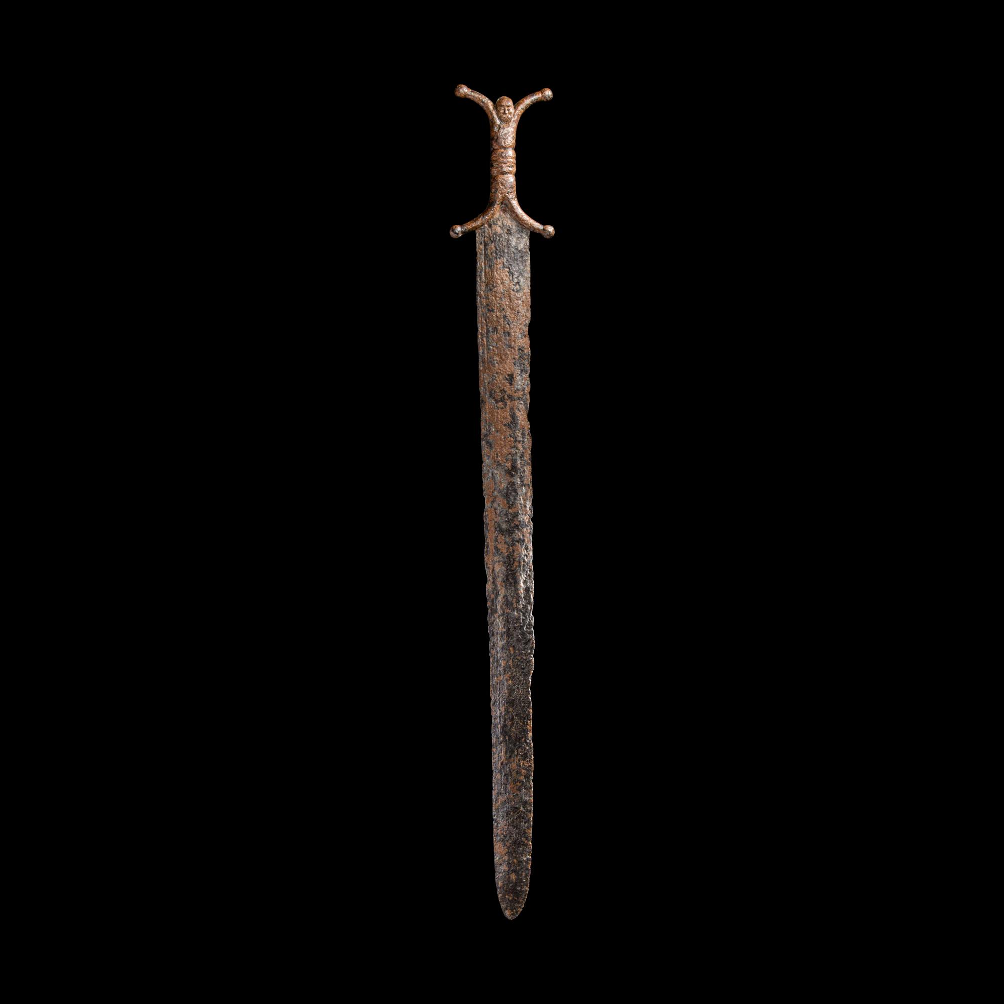 A Celtic Iron Anthropomorphic Sword