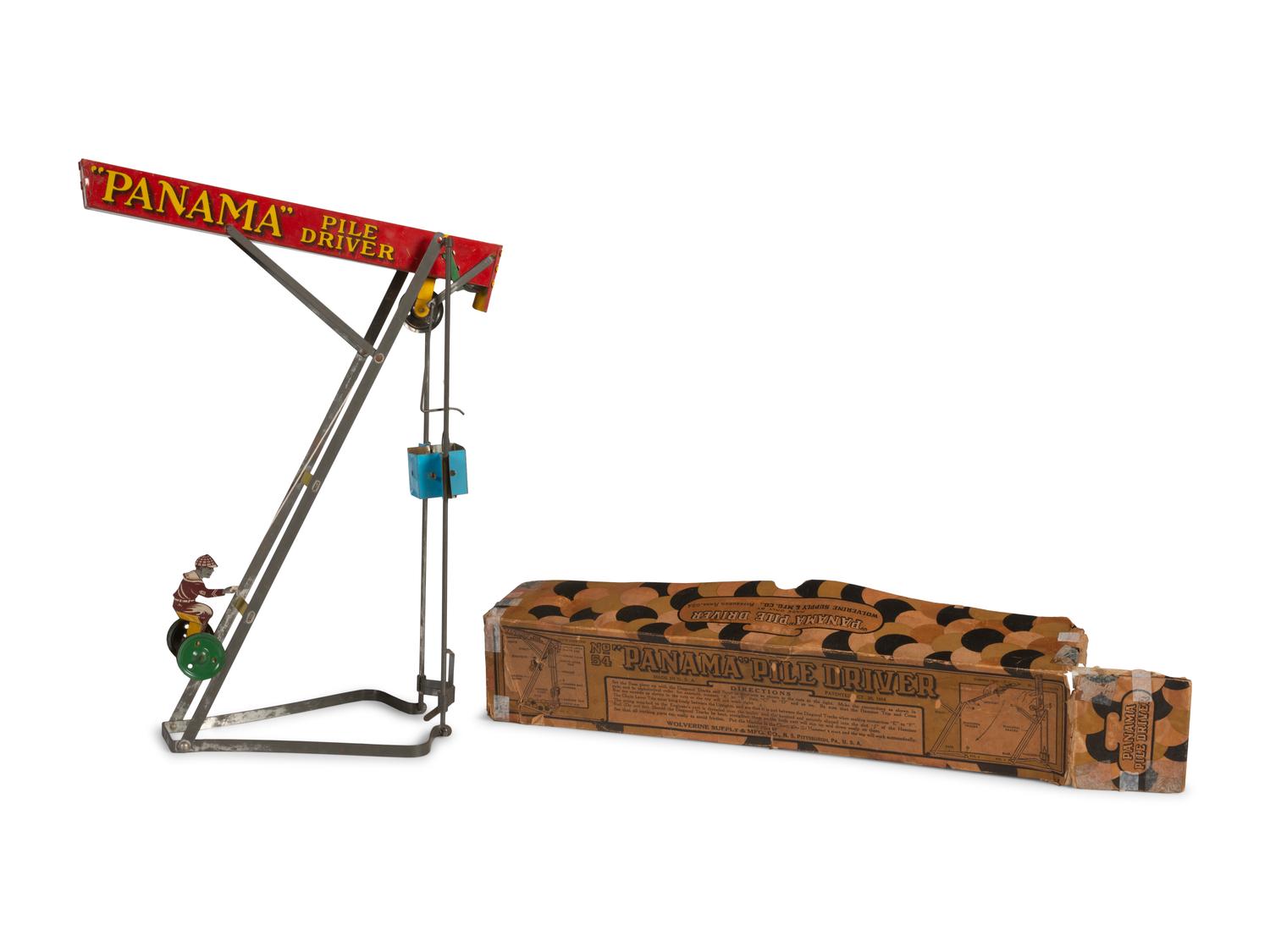 A 'Panama Pile Driver' Tin Toy