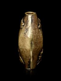 A Bronze Bead-Form Ojime
