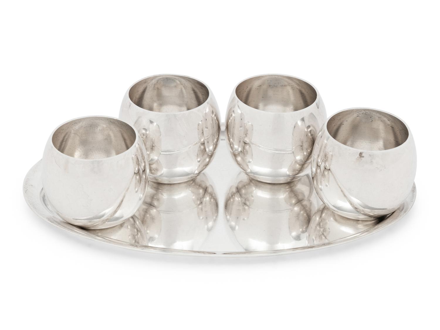 A Group of Tiffany and Co. and Asprey Silver Articles