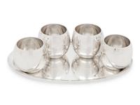A Group of Tiffany and Co. and Asprey Silver Articles