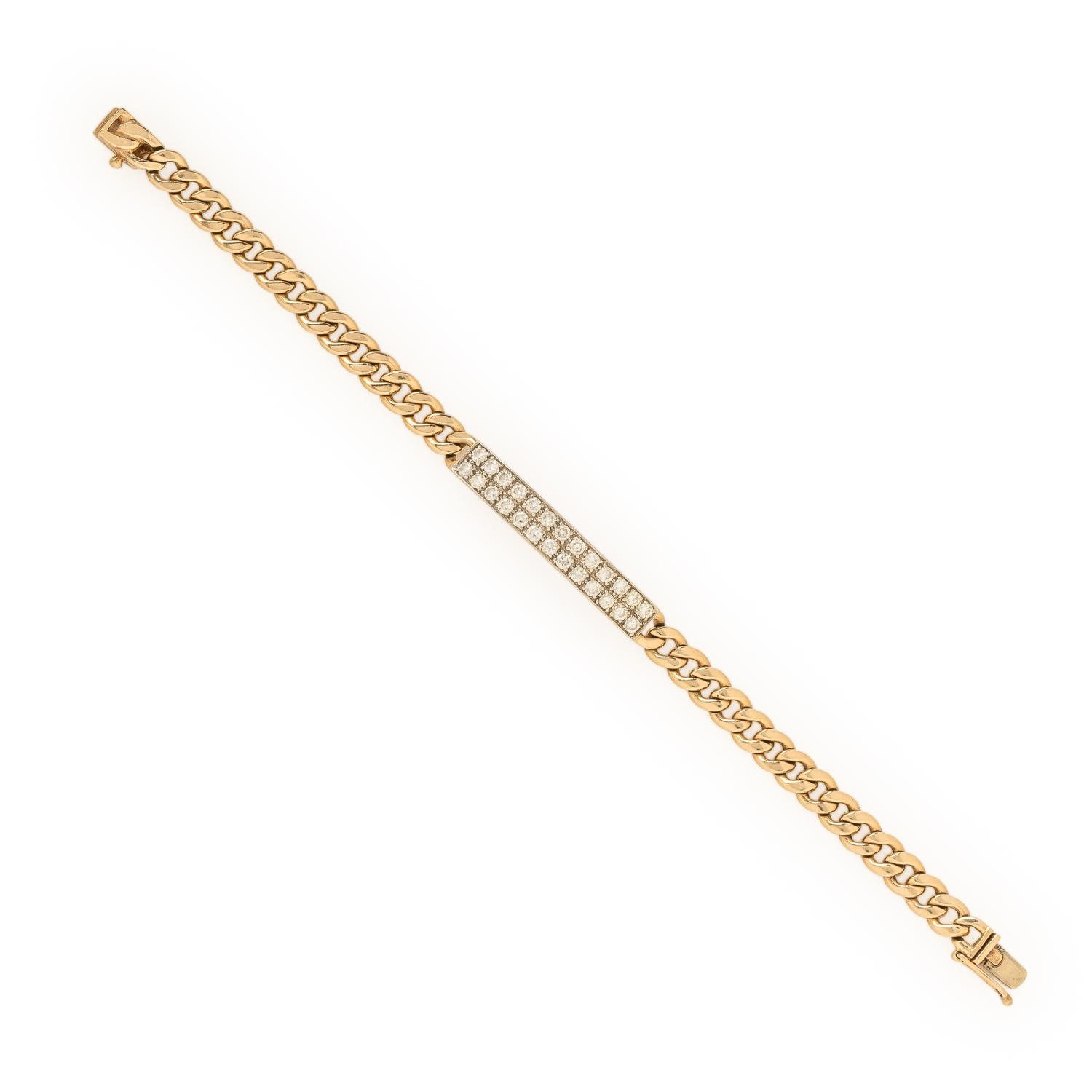 Hammerman Brothers, Diamond and Yellow Gold Bracelet